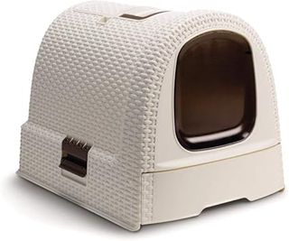 CURVER Transportín ratán, Blanco, Caja de Aseo, 1 Unidad (Paquete de 1)