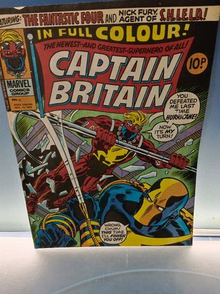 comic en ingles, CAPTAIN BRITAIN nº 5 ,1976 BRITISH MARVEL UK MCU
