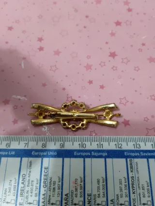 Spilla vintage anni '50 con strass aurora boreale