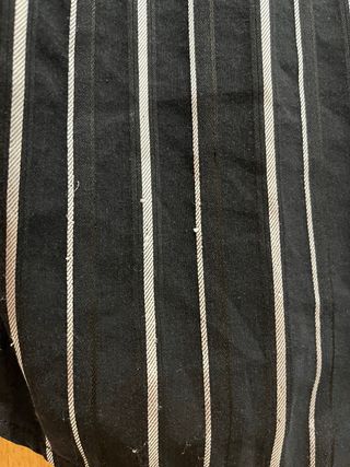 Camisa Preta às Listras Prateadas