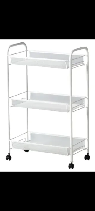 Carrito Auxiliar Ikea HORNAVAN Blanco.