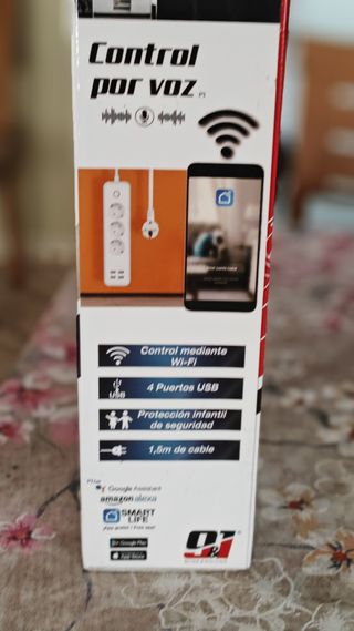 Regleta Múltiple WIFI Control por Voz Smart