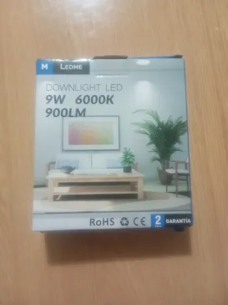 Foco LED Downlight 9W 6000K 900LM