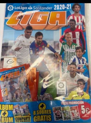 2 Pack Ahorro Cromos futbol LaLiga 2020-21 + album