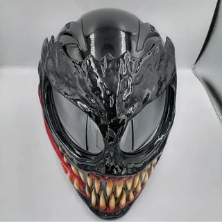 Casco Moto Venom Negro y Rojo
