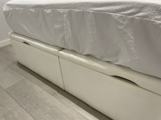 Canapé abatible 180x190 polipiel blanco