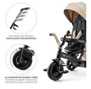 Triciclo Kinderkraft EASYTWIST Beige