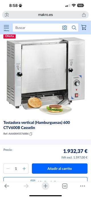 Tostadora Vertical Casselin CTV600B