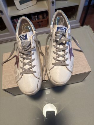 Zapatillas Golden Goose Morado Blanco