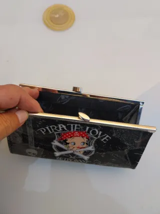 Monedero Betty Boop Pirata Negro