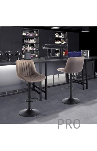 Juego de 2 taburetes de bar Youhauchair giratorios de altura