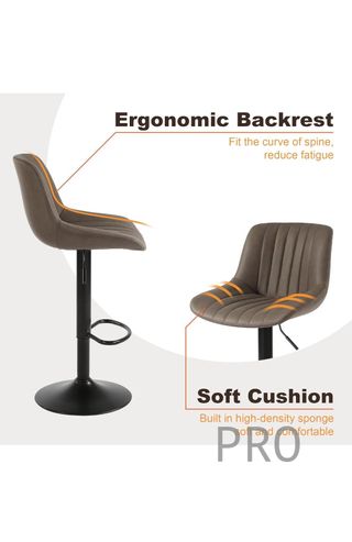 Juego de 2 taburetes de bar Youhauchair giratorios de altura