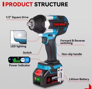 Llave de impacto ONEVAN 1800 N.M
