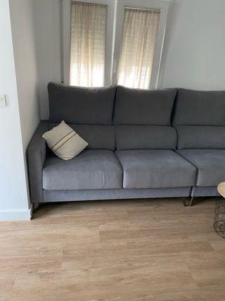 Sofá modular gris 3 plazas