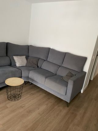 Sofá modular gris 3 plazas