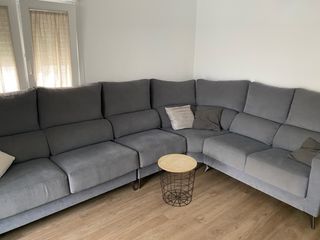 Sofá modular gris 3 plazas
