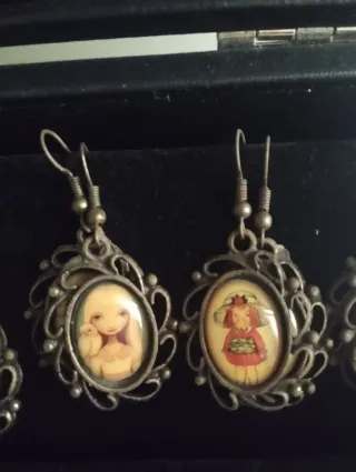 Pendientes Vintage Estilo Filigrana