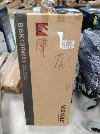 Armario de Baño con Puertas, Armario de Pared con Espejo - Vasagle