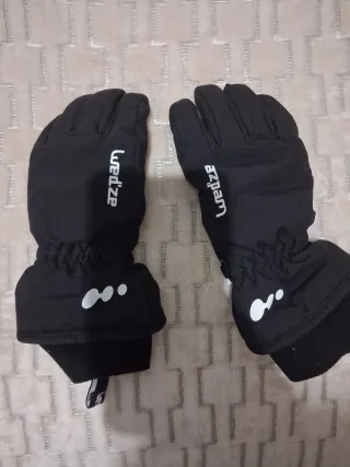 Conjunto de pantalón de nieve y guantes