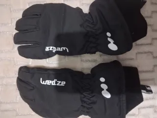 Conjunto de pantalón de nieve y guantes