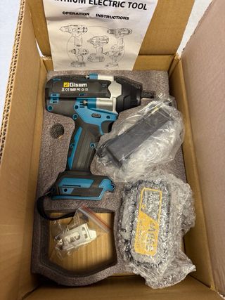 Llave de impacto GISAM 598VF + 2 baterías