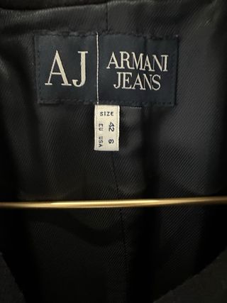 Abrigo Armani Jeans Negro Talla S