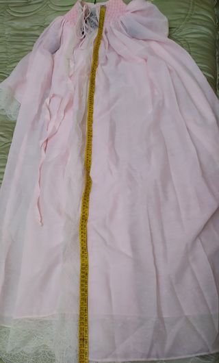 Vestaglia vintage rosa con pizzo nuova