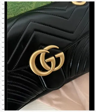 Bolso Gucci Negro y Dorado