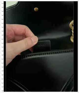 Bolso Gucci Negro y Dorado