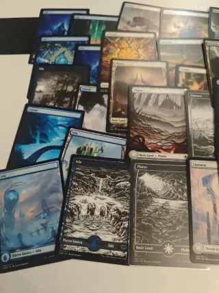 Lote 50 Tierras Básicas magic Full Art MTG