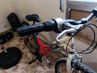 Bicicleta de Montaña TOPBIKE Roja/Blanca