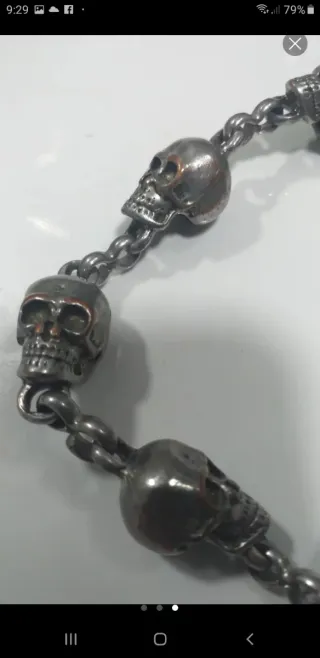 Pulsera y llavero calaveras