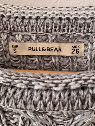 Jersey Pull&Bear trenzado gris