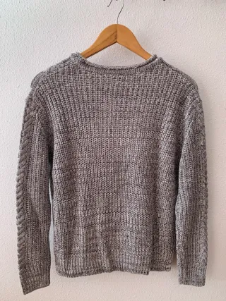 Jersey Pull&Bear trenzado gris
