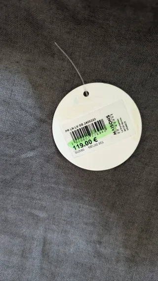 Funda Nórdica Lino Gris Maisons du Monde 240x220cm