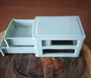 Mini Cajonera Plástico Verde Mint