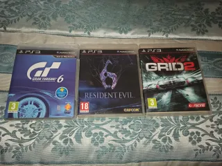 Juegos PS3: Gran Turismo 6, Resident Evil, Grid 2