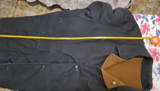 Giaccone uomo doubleface nero/marrone