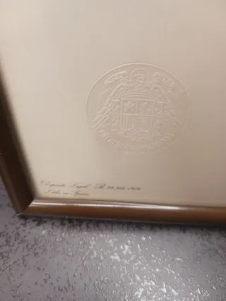 Litografía de pájaros y flores