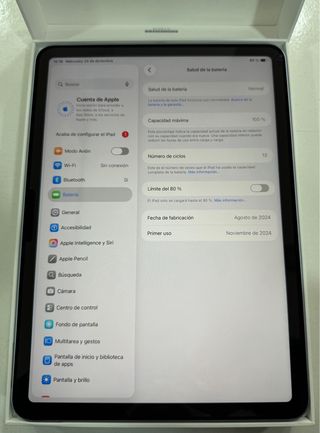 Ipad  Air M2 2024 11” 128gb