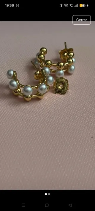 PENDIENTES TOUS ORO 18 KTES NUEVOS NEGOCIABLE