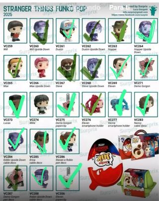 Kinder Joy Stranger Things Colección