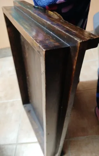 Mesa auxiliar de madera plegable