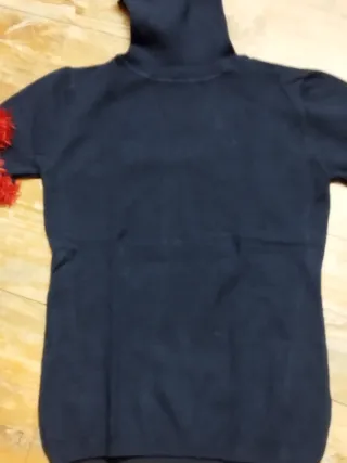 Maglioncino dolcevita con inserti pelosi