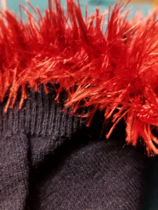 Maglioncino dolcevita con inserti pelosi