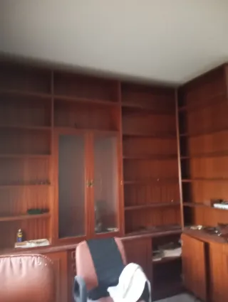 Escritorio y Librería de Madera