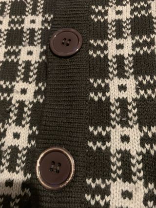 Cardigan Peng Qi a quadretti tg XXXL