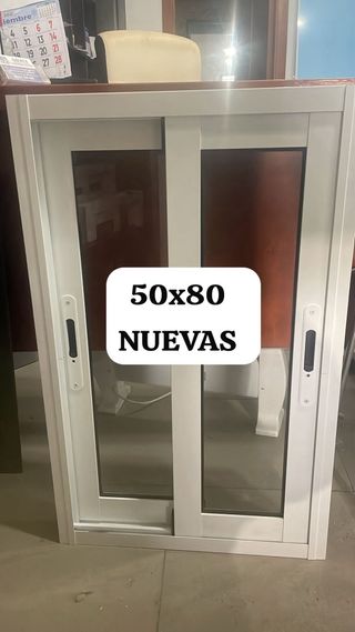 Ventana corredera NUEVA 50 x 80 con sus cristales