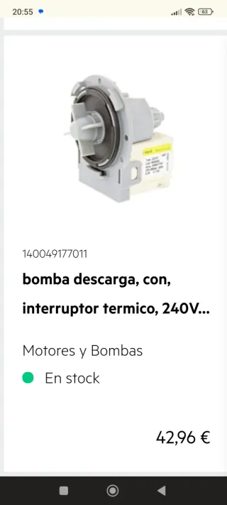 Despiece lavadora aeg lavamat 6000