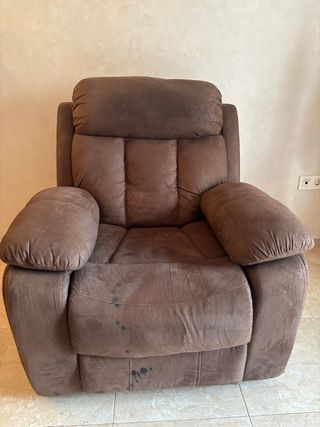 Sillón individual marrón